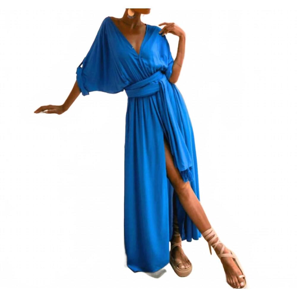 NEW ERIKA PEÑA vero dress in morocco blue